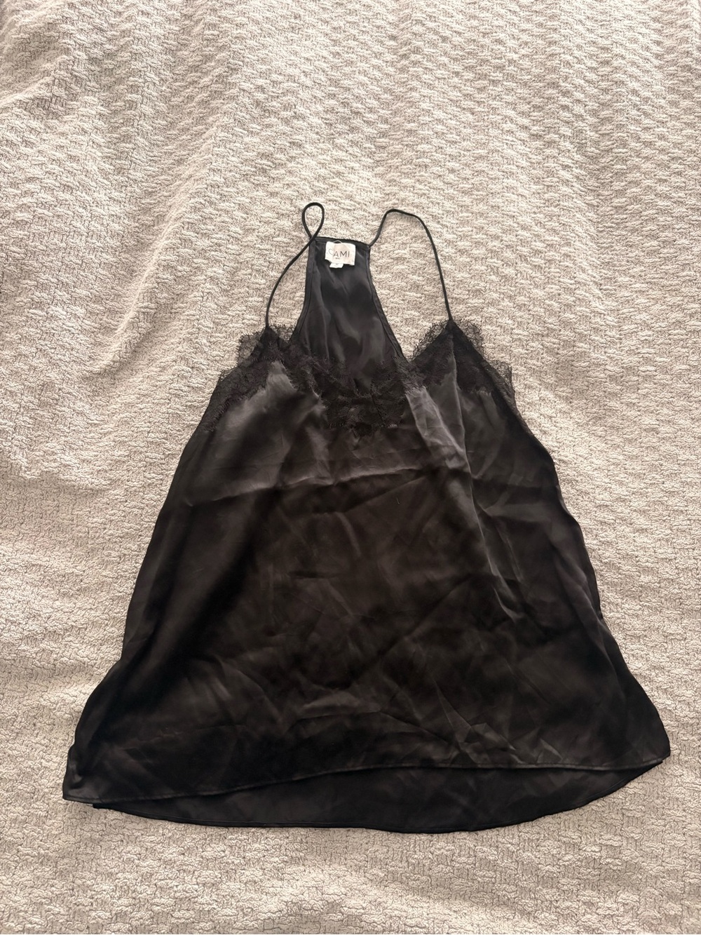 Cami NYC Black Lace-Trim Slip Cami